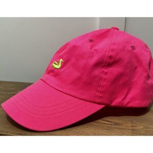 Southern Marsh Adjustable‎ Hat Unisex Pink, Green, Leather Closure Gently Used